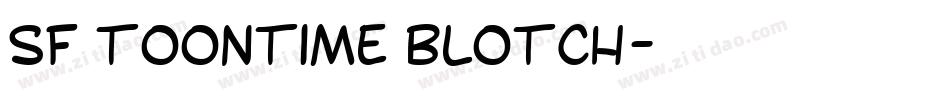 SF Toontime Blotch字体转换